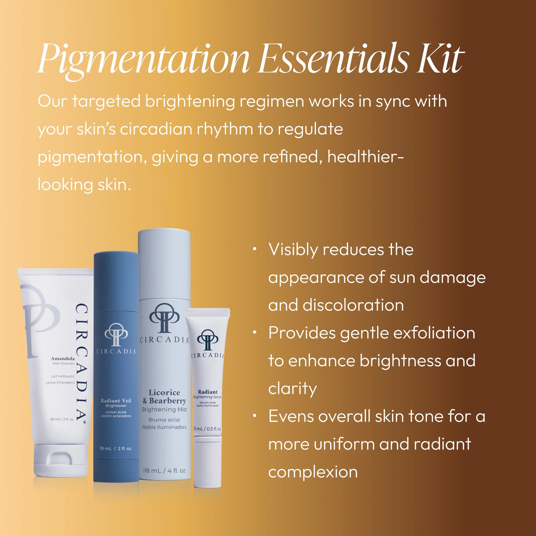 Circadia Pigmentation Regimen Kit: Hautton ausgleichen & aufhellen
